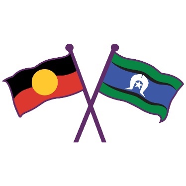 The Aboriginal and Torres Strait Island flags.