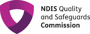 The NDIS Quality and Safeguards Commission logo.