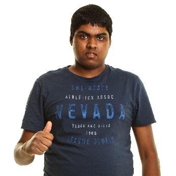 A person giving a thumbs up.