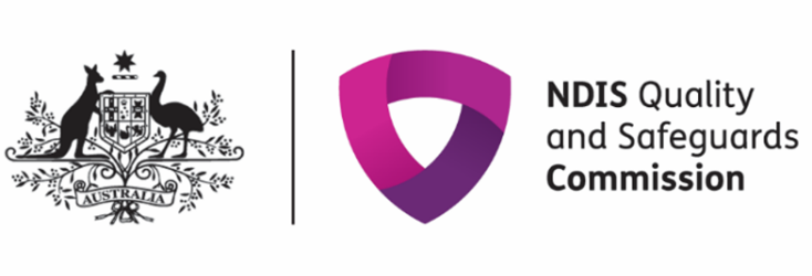 Australian Government crest. NDIS Quality and Safeguards Commission logo.