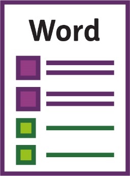 A Word version of a document.