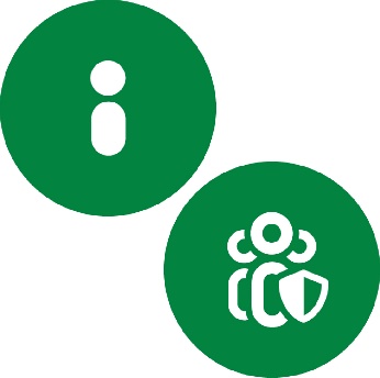 A participant icon and a service provider icon.