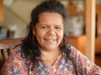 A First Nations participant smiling.