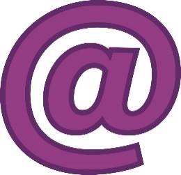 An email icon - the '@' symbol.