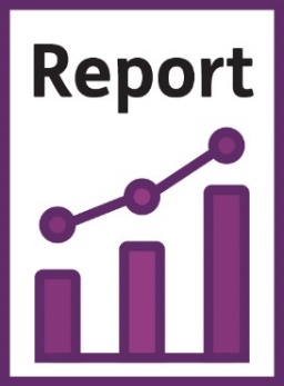 A 'Report' document with a graph on it.