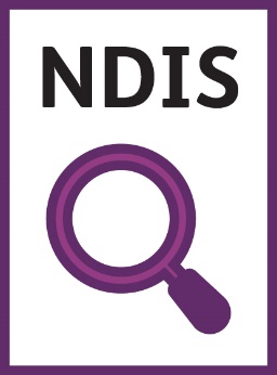 A document with 'NDIS' and a magnifying glass on it.