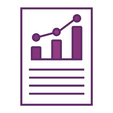 A page showing a report and a graph.