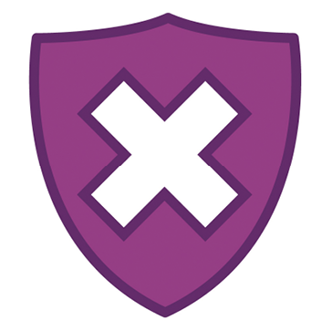 A shield with a cross on it.