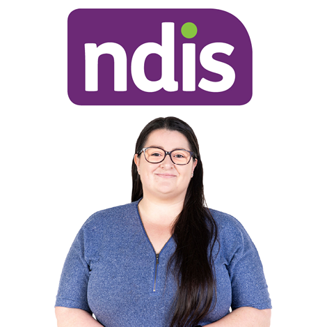 A person and above them is the NDIS logo.