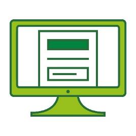 A computer with a form on the screen.